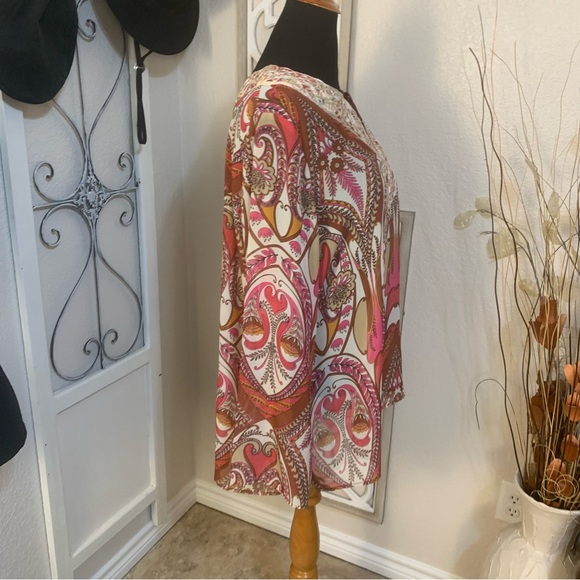 Lane Bryant stand out colorful tunic top shirt blouse - Picture 4 of 11